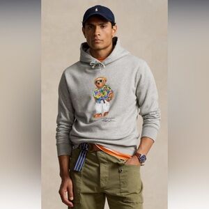 NWT Ralph Lauren Polo Bear 🐻 Polar Fleece Hooded Sweatshirt